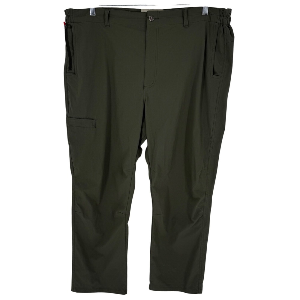 Duck Camp Mens XXL Olive Green Technical Outdoor Pants Stretch Articulated